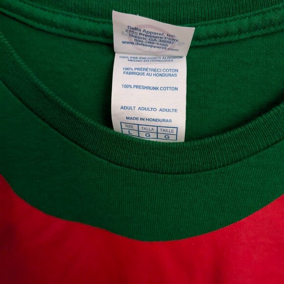 Christmas Elf Green T-Shirt, Adult Large, 100% Cotton - Picture 4 of 7